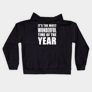 It’s the Most Wonderful Time of the Year (White) Kids Hoodie